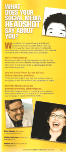 Social media headshot article