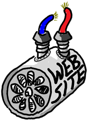 website with wires drawing website with wires drawing