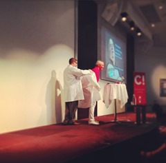 Brian Massey John Ekman lab coat