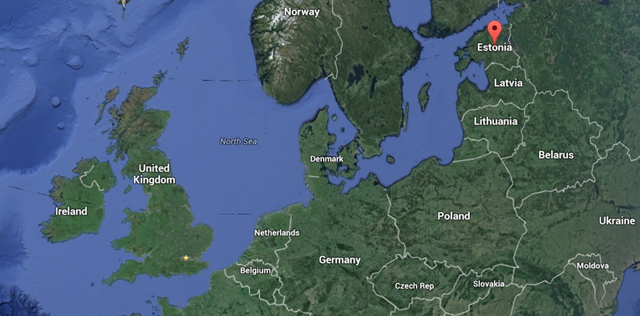 Estonia via Google Earth Estonia via Google Earth