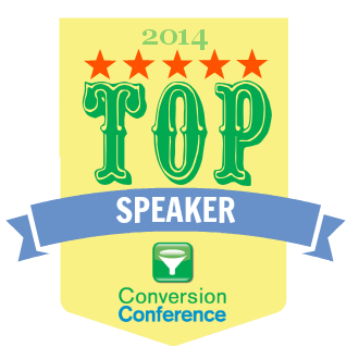 Conversion Conference Top Speaker 2014 badge joel harvey Conversion Conference Top Speaker 2014 badge joel harvey