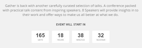 Count down timers can introduce scarcity into the visitor's decision making process.