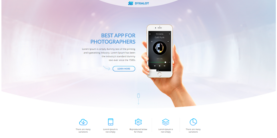The shape of your images can draw the eye to important page components.