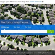 AB testing landing pages message: Zillow’s background showing homes with their prices isn’t relevant to people looking for rental property. Especially with a message at the bottom of the page specifically written for renters.