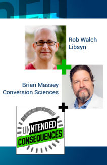 Pictures of Rob Walch of Libsyn and Brian Masseyon Intended Consequences Podcast