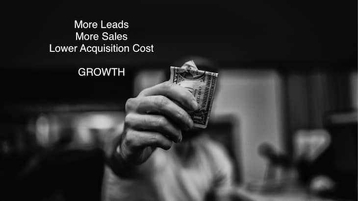 Being able to take more risks, a CRO expert can get more leads, more sales, and lower acquisition costs.